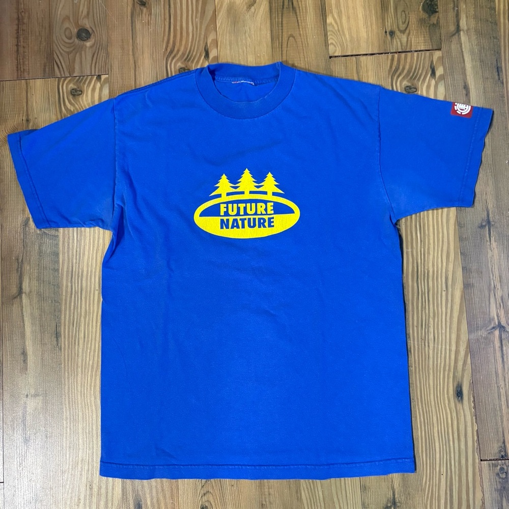 90s Element Blue Future Nature Graphic T-Shirt